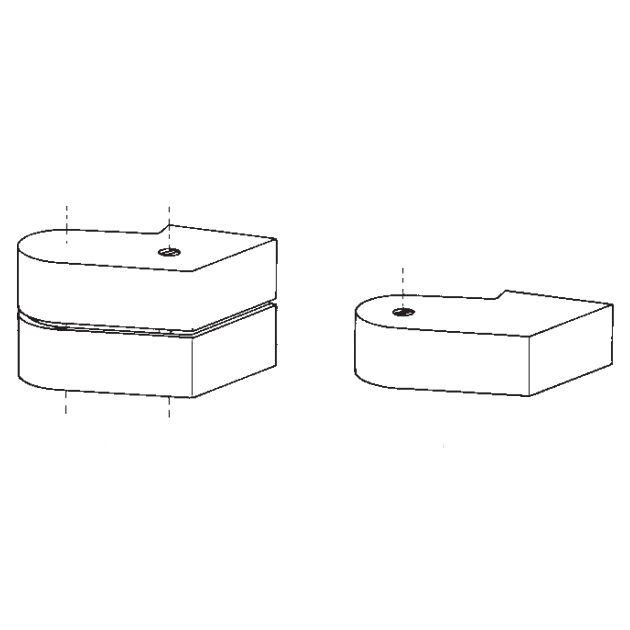 DORMAKABA 7483 Pair Of Cover Caps For Top Centre