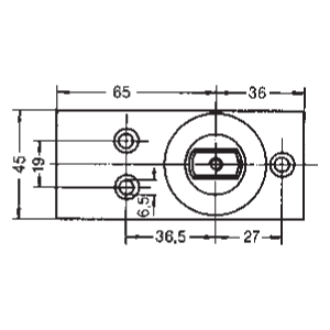 DORMAKABA 7475AX Rectangular Floor Pivot Bearing
