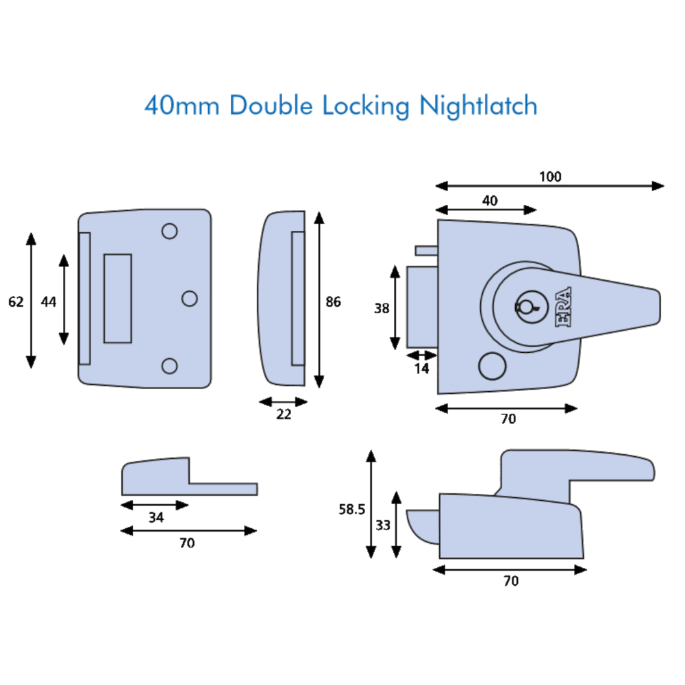 ERA 183 & 193 Deadlocking Nightlatch