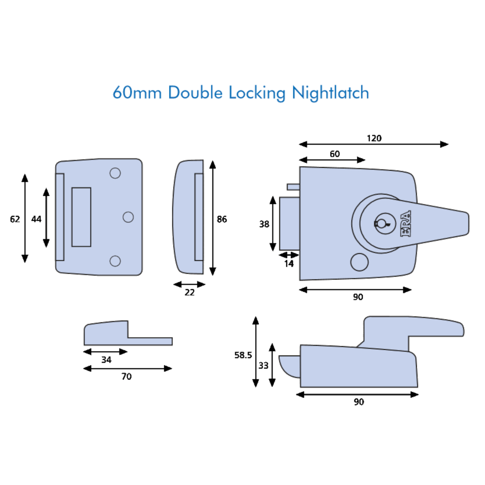 ERA 183 & 193 Deadlocking Nightlatch