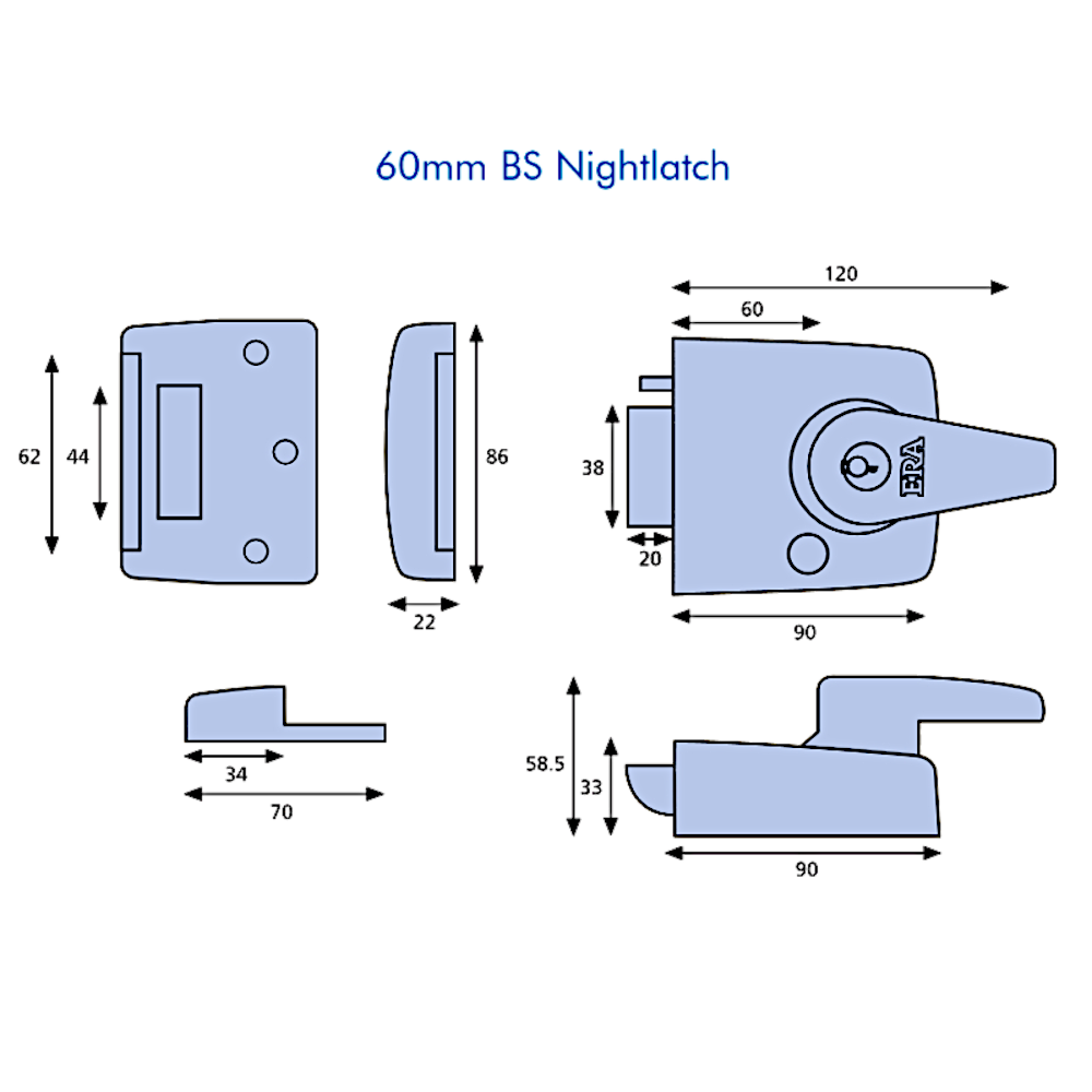 ERA 1830 & 1930 Auto Deadlocking Nightlatch