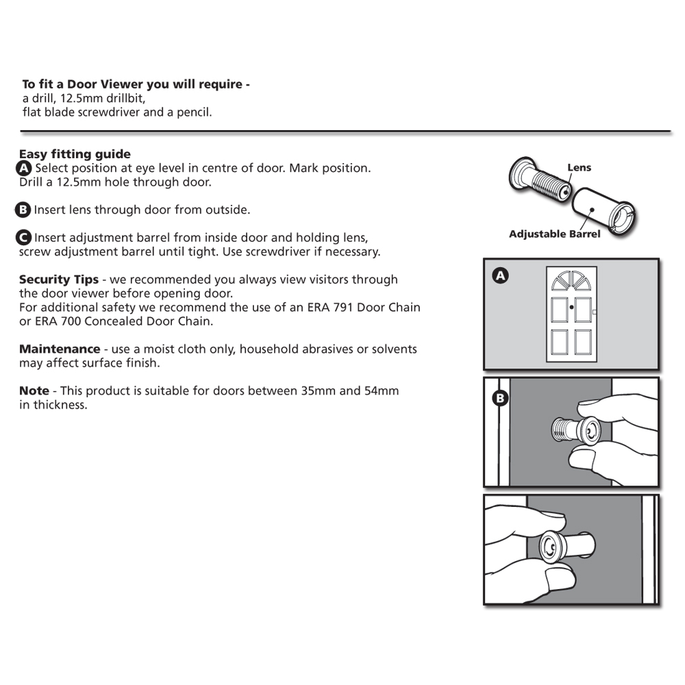 ERA 190 Door Viewer 120°