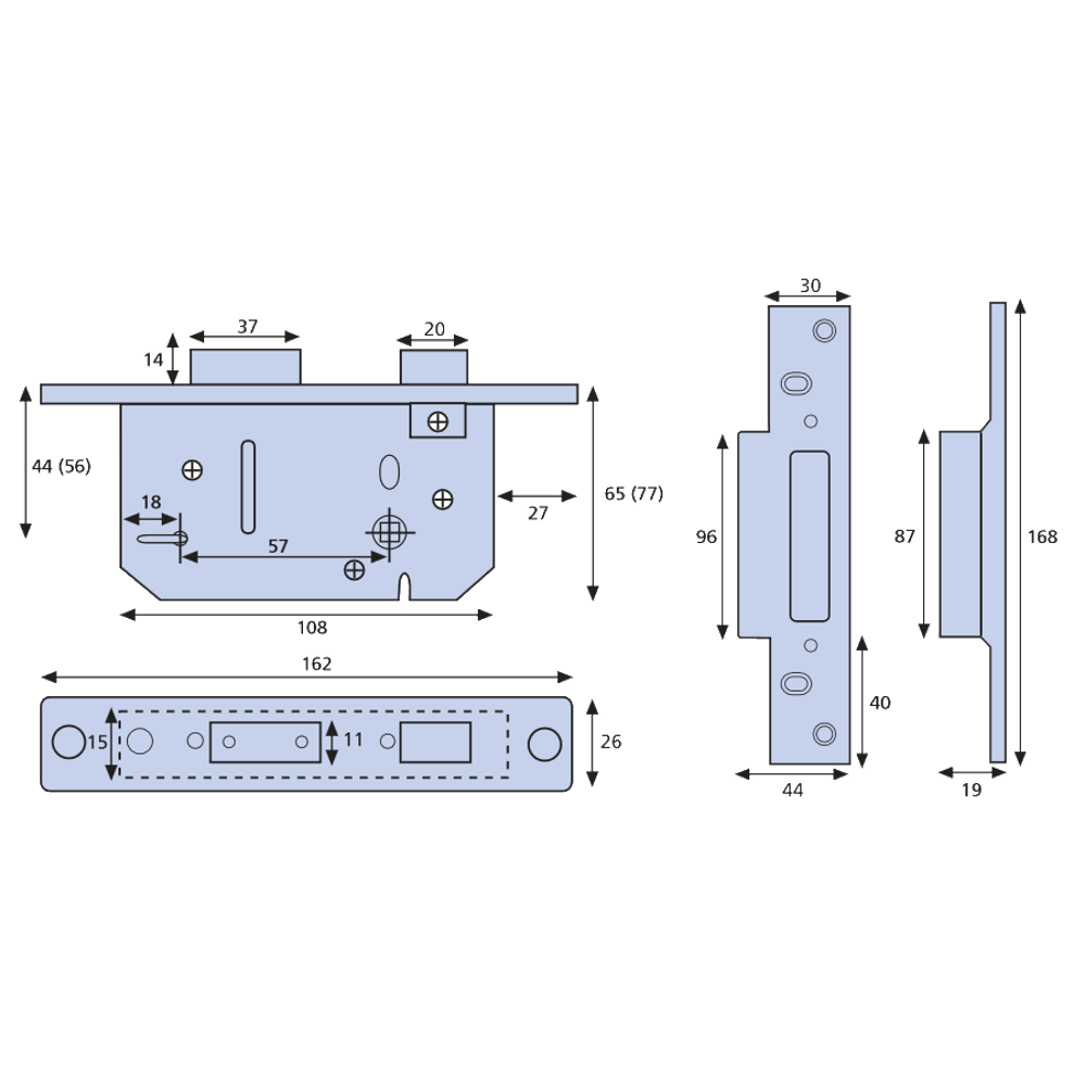 ERA 202 & 302 Viscount 5 Lever Sashlock