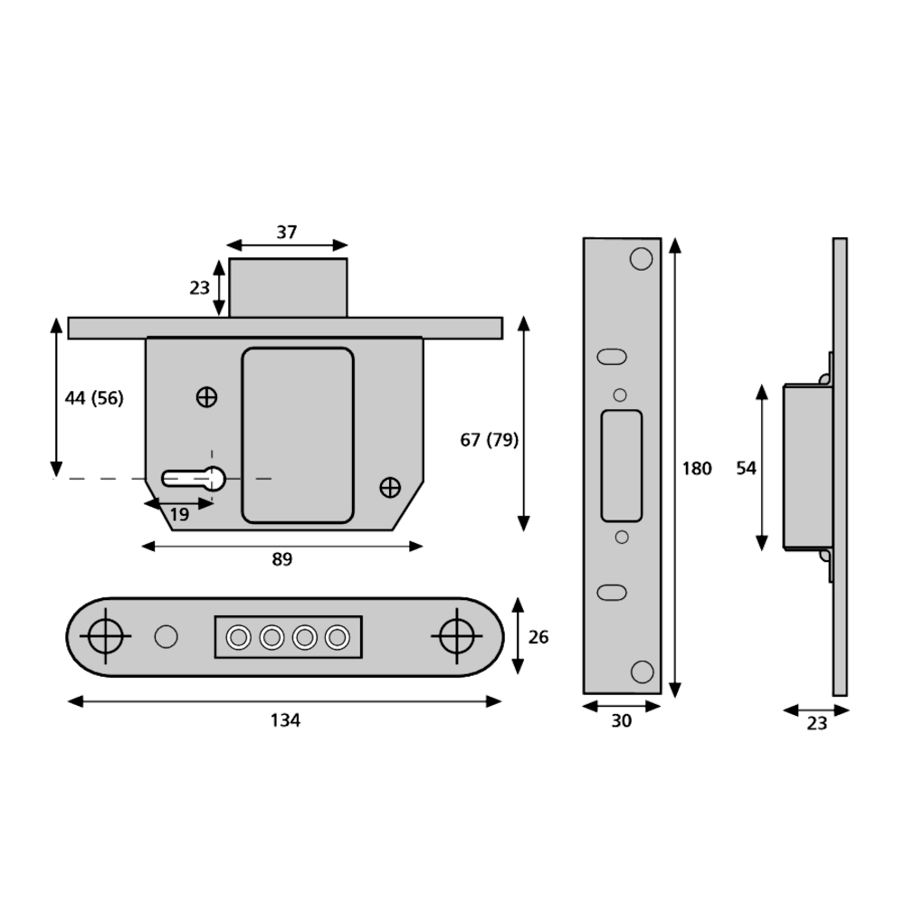 ERA 333 Fortress BS Euro Key & Turn Deadlock With Cylinder