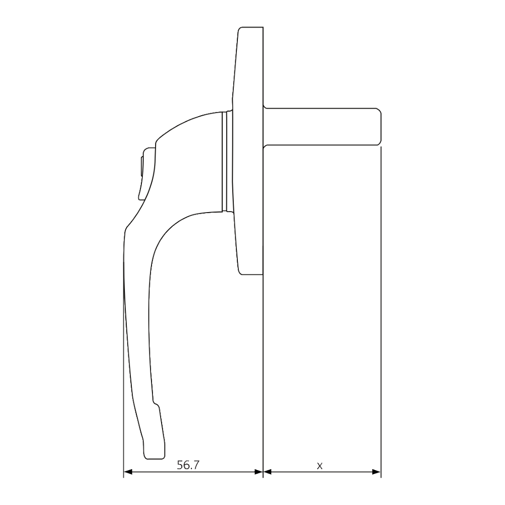 ERA 48mm Cadenza Window Handle