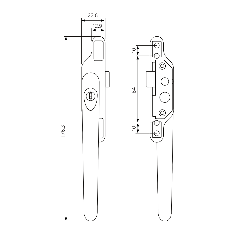 ERA 48mm Cadenza Window Handle