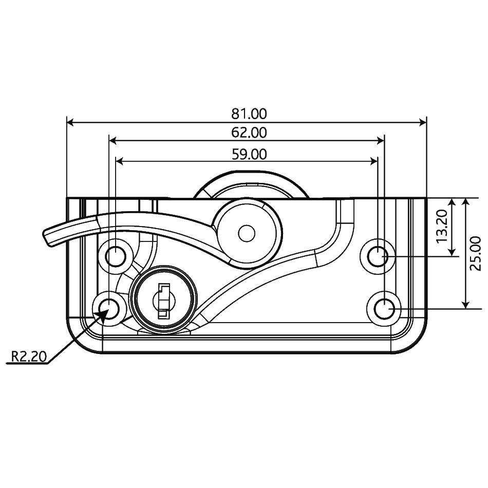 ERA High Security Heritage Lever Pivot Lock
