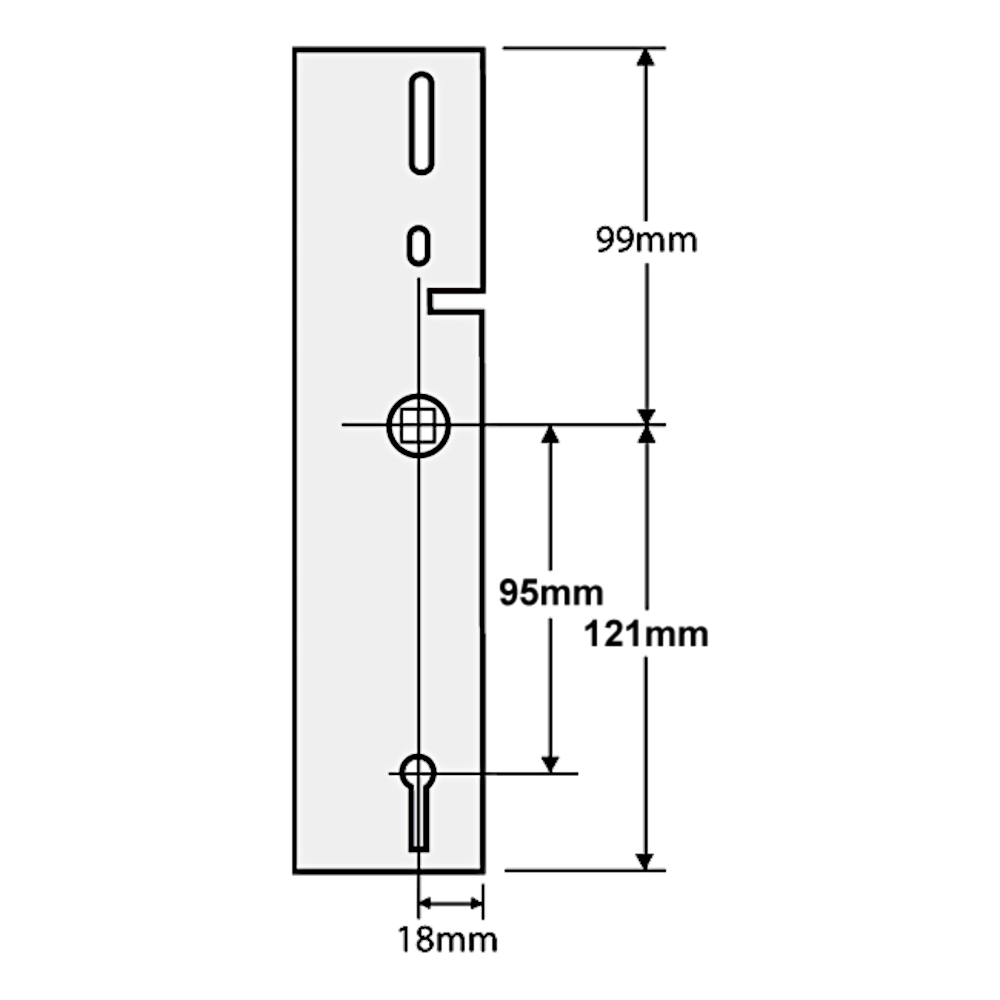 ERA Vectis Hookbolt Centre Case And Slave Centre Case Keyed Alike