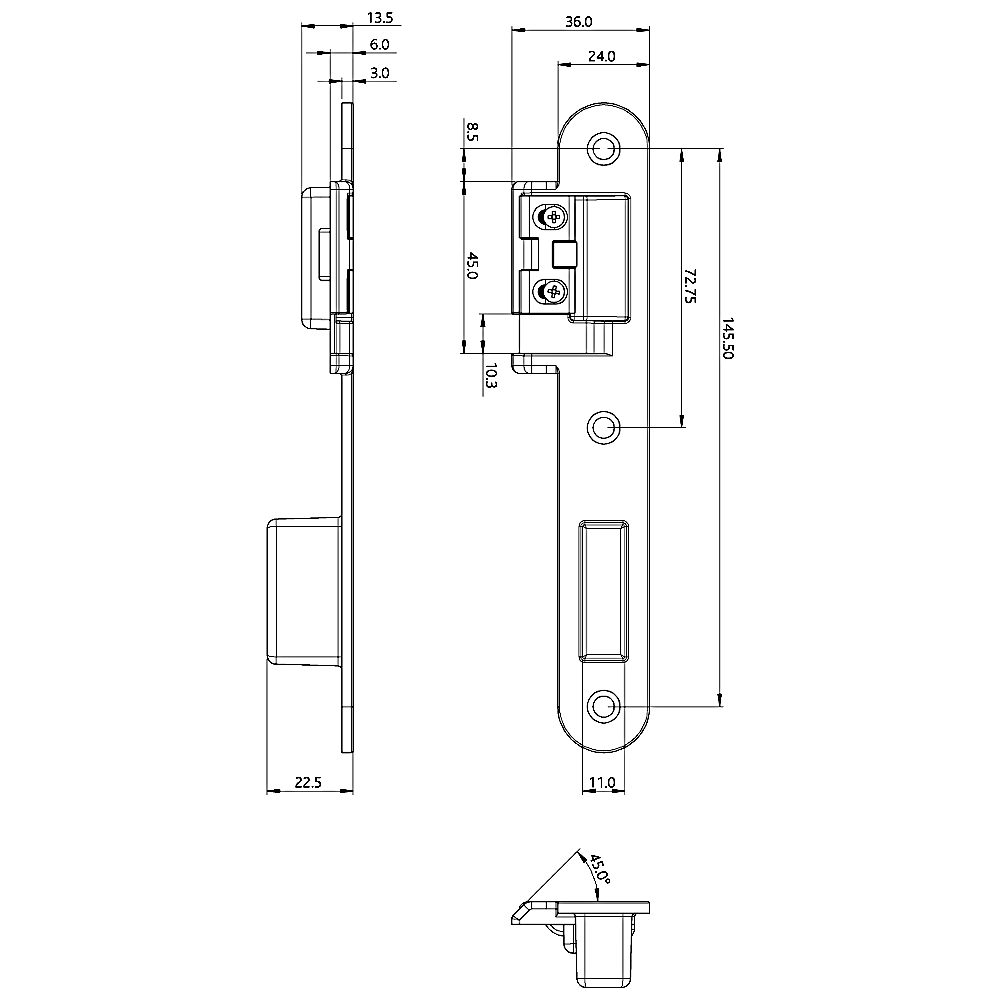 ERA SureFire Centre Keep To Suit Timber Doors