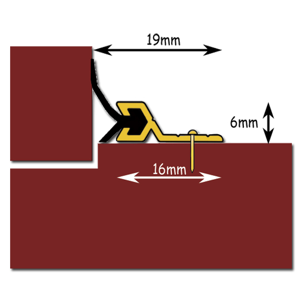 EXITEX FlexnSeal Screw Fixed Door Surround Seal