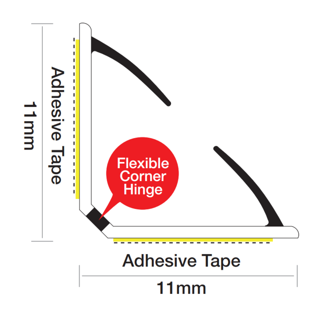 FIRESTOP Corner Bat Wing Perimeter Seal 2.1 Metre