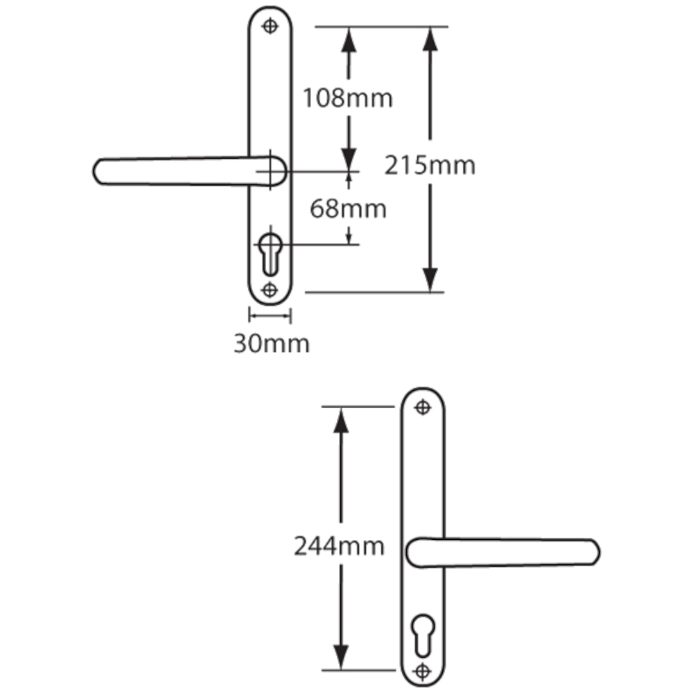 FULLEX 68 UPVC Furniture - No Snib