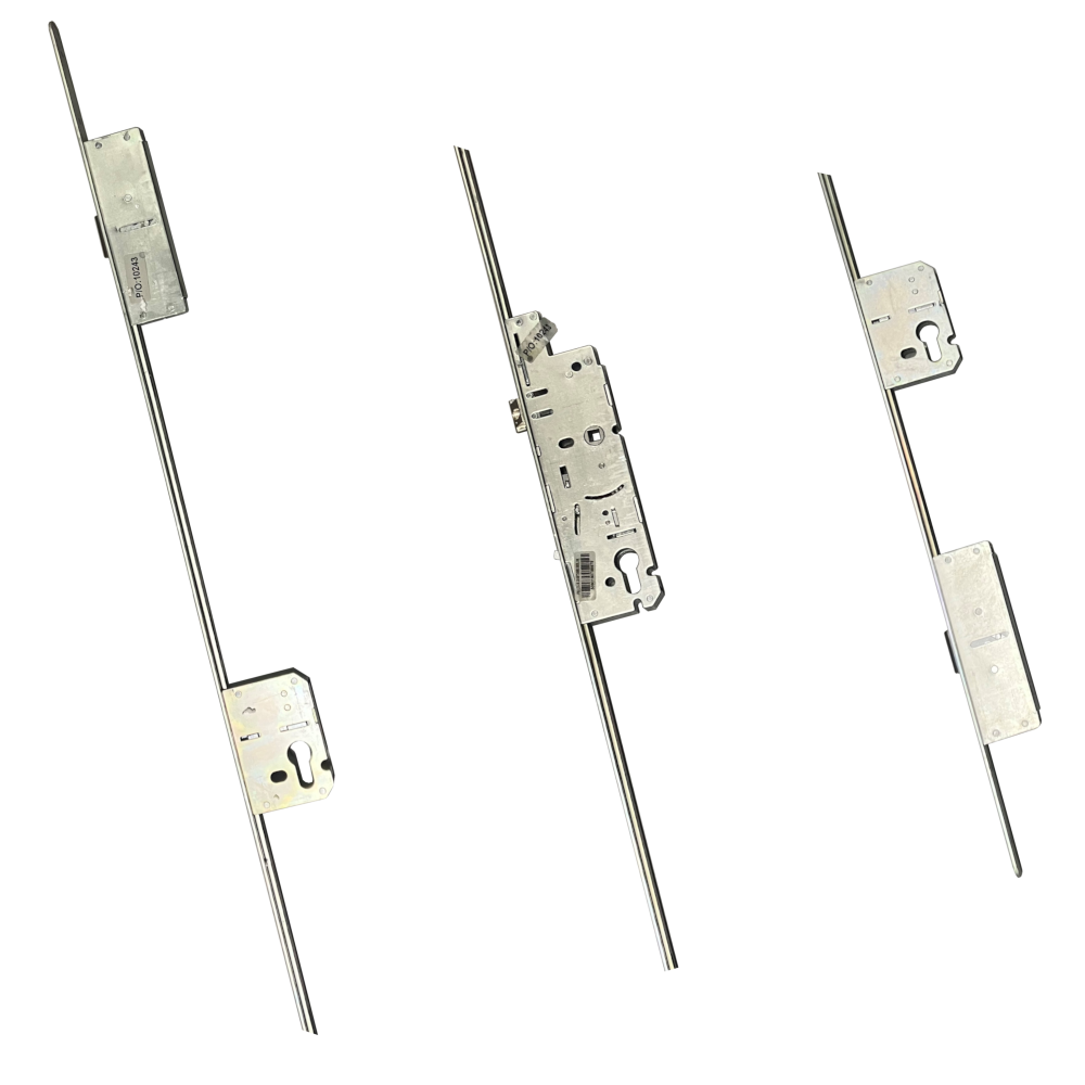 FULLEX XLC Crimebeater Flexi Lock Latch & Hookbolt Split Spindle 2 Deadbolts