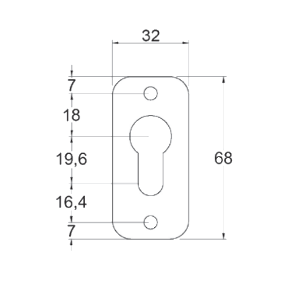 GATEMASTER Stainless Steel Escutcheon SSE