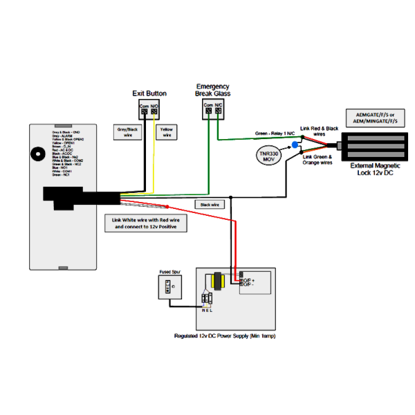 GATEMASTER Gate Maglock & Digital Keypad Kit