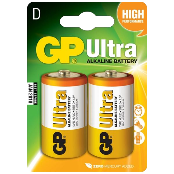 GP D Size Ultra Alkaline Battery