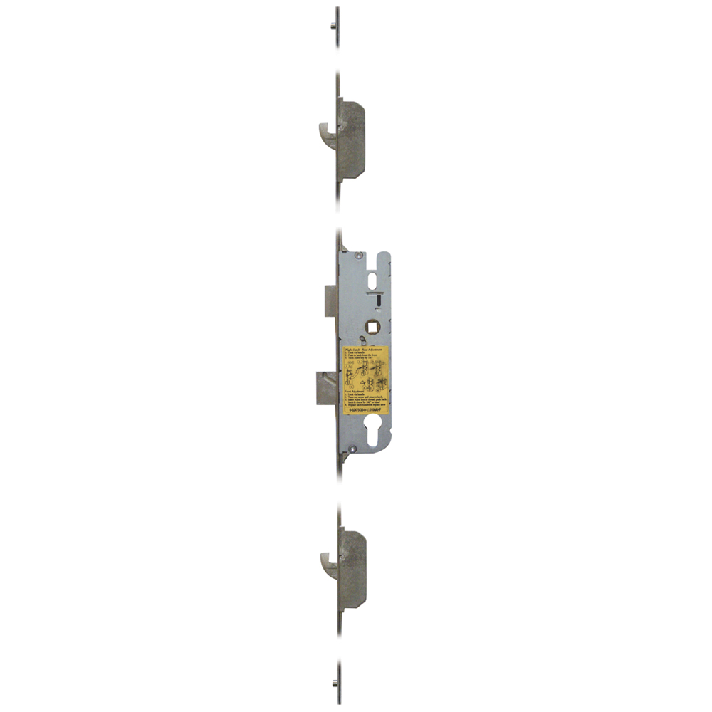 GU Lever Operated Latch & Deadbolt Split Spindle - 2 Hook 2 Outboard Roller