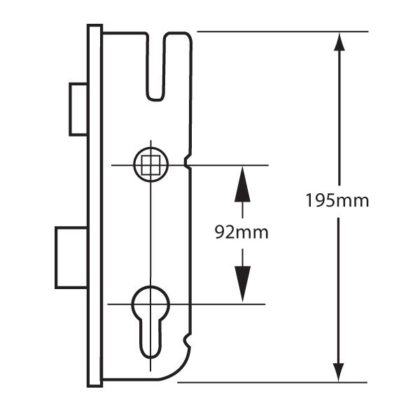 GU Fast Lock Lever Operated Latch & Deadbolt