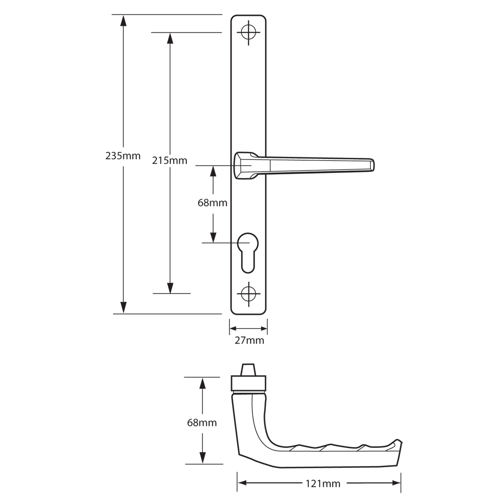 HOPPE UPVC Lever Door Furniture To Suit Fullex