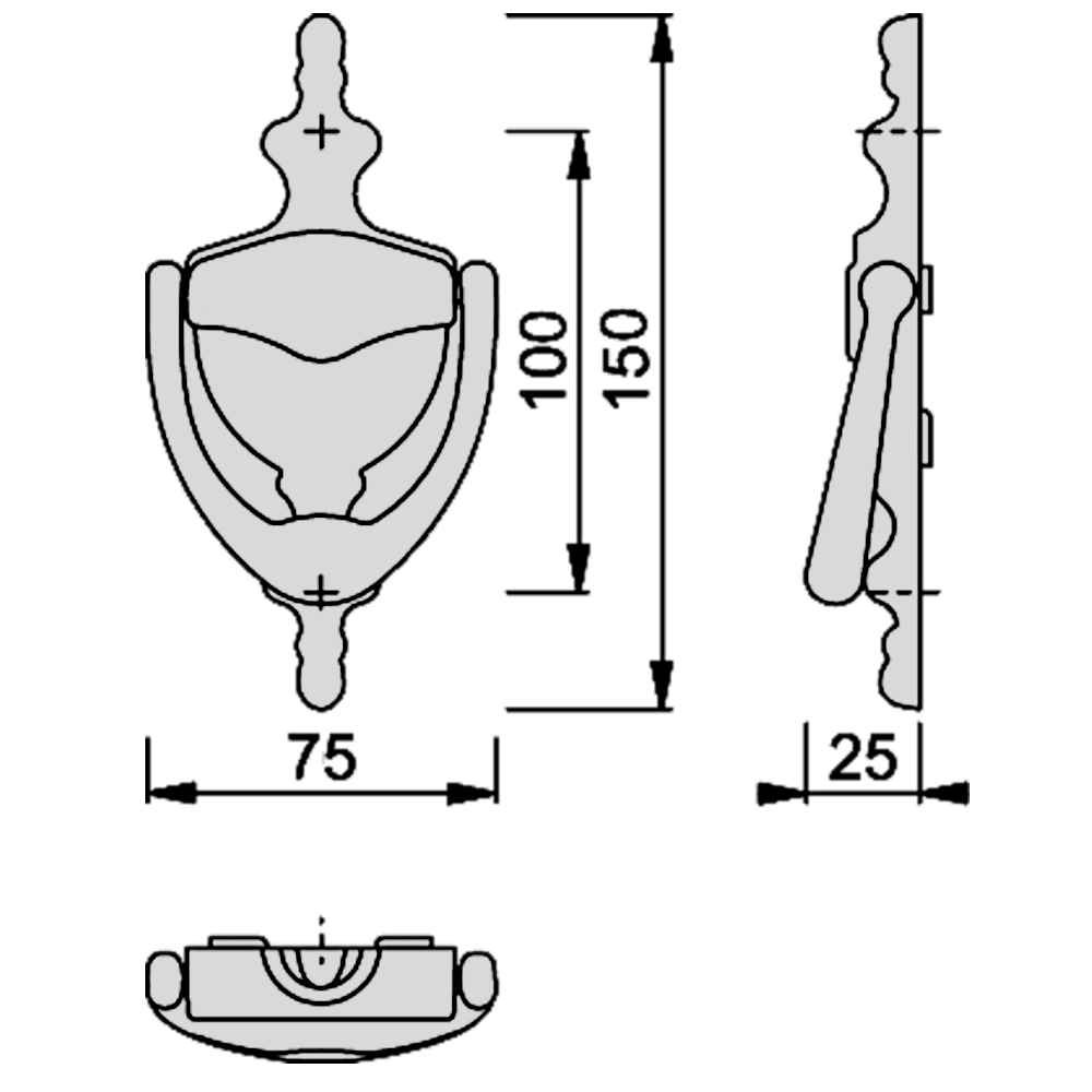 HOPPE Suited Traditional Knocker AR726K