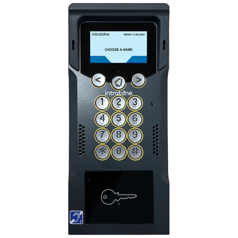 INTRATONE SC05 Only One Integrated Video, Keypad & Proximity Intercom 1- 10 Dwellings With 20 Fobs & 15 Years Data