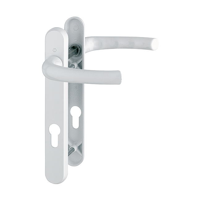 Manilla De Aluminio Hoppe Tokyo 92 Mm Para Puerta UPVC – Blanca, Idónea Para Puertas French O Frontales