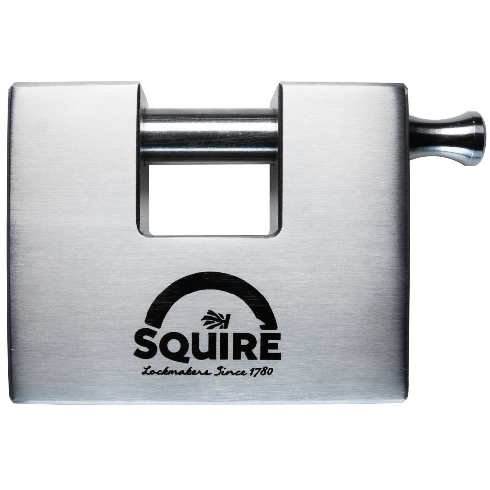SQUIRE Body Only Stronghold ST75S Stainless Steel Container Sliding Shackle Padlock To Take KIK-SS Insert Stainless Steel