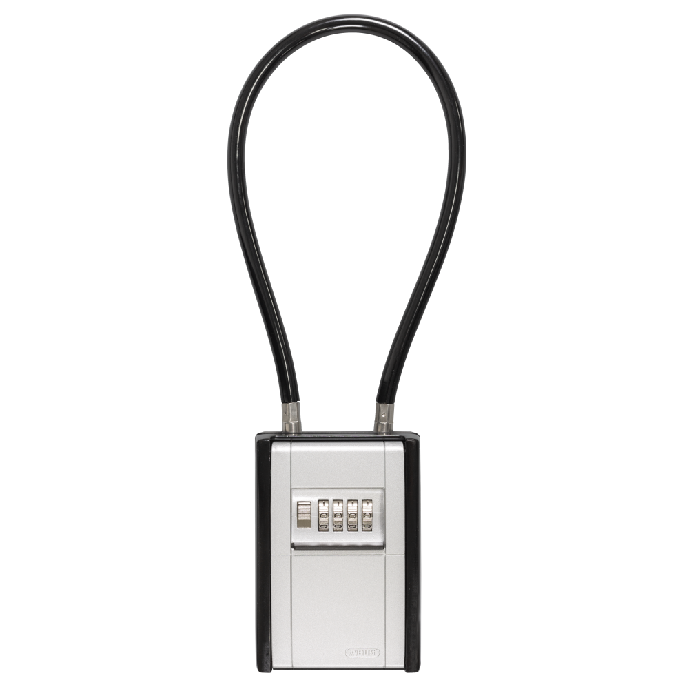 ABUS 797 Flex Key Garage Key Safe With Flexible Cable 10mm Diameter Cable - Black & Silver