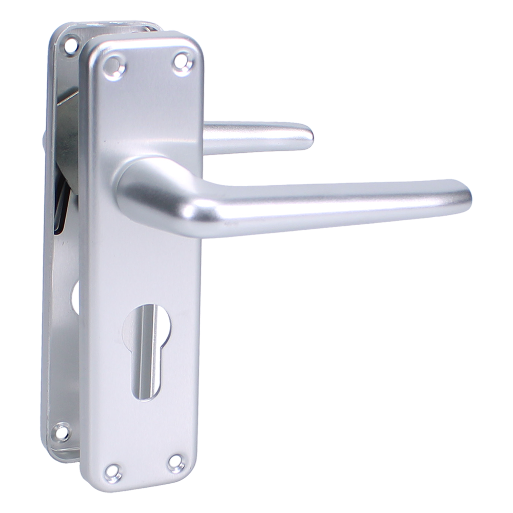HOPPE Edinburgh Long Plate Euro Handle Furniture Euro - Satin Anodised Aluminium
