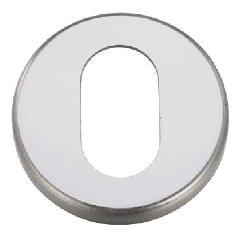 ZOO Round Escutcheon 52mm Diameter SAA Oval - Satin Anodised Aluminium
