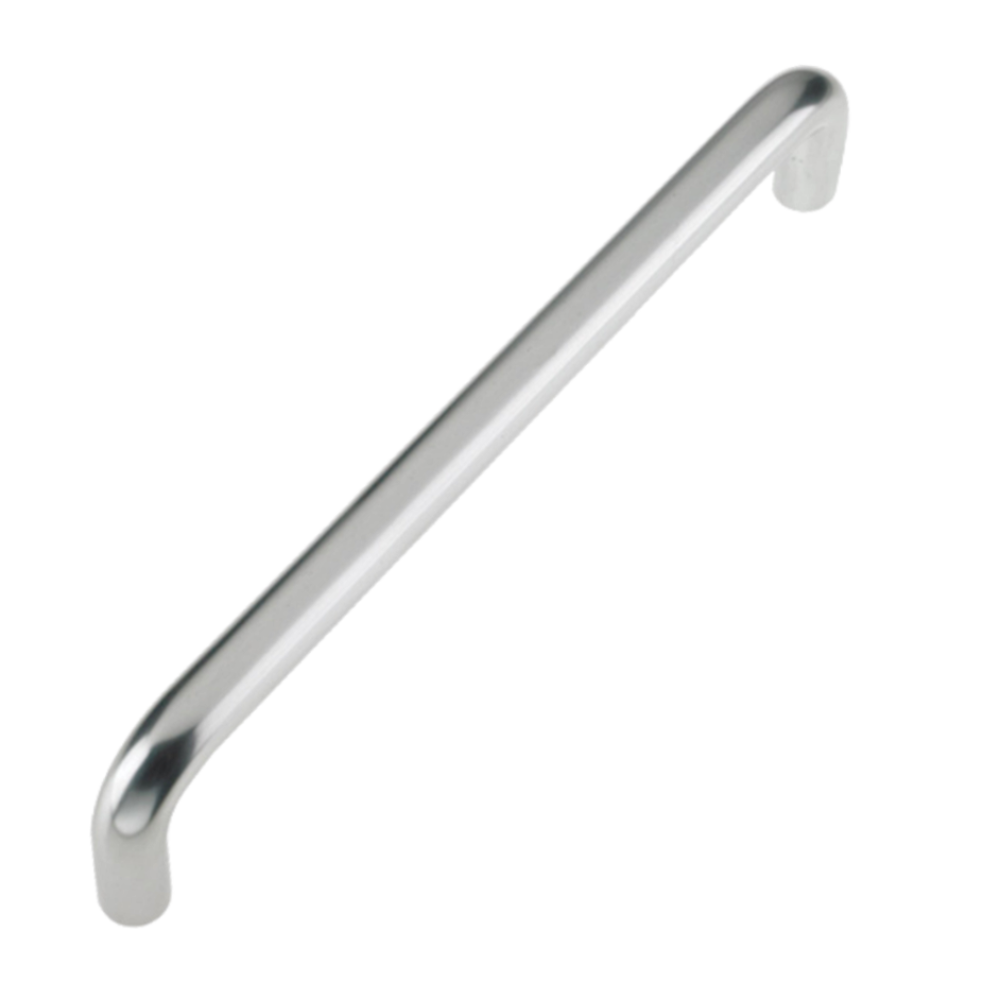 ZOO Pull Handle D Shape 19mm SAA 225mm Fixing Centres - Satin Anodised Aluminium