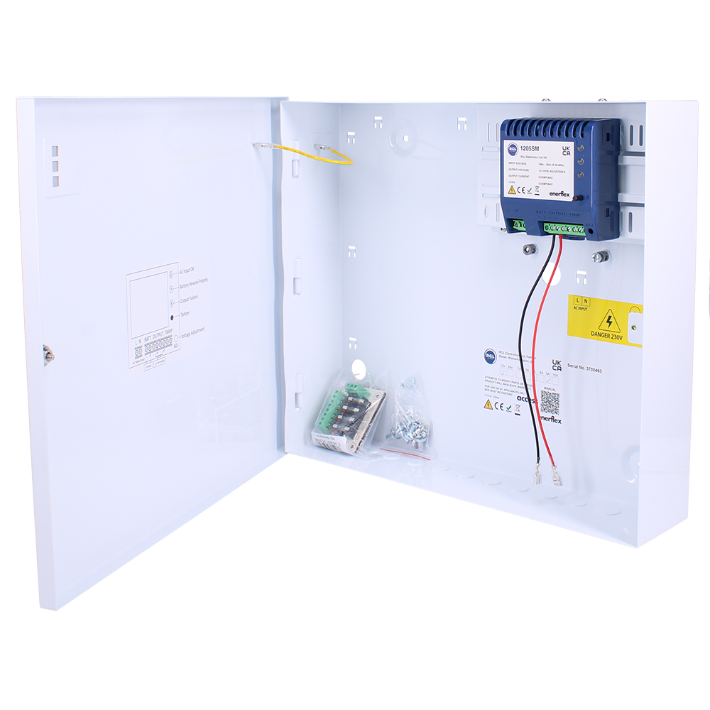 RGL Power Supply Unit (PSU) 5 Amp 12VDC Boxed With 4 Way Fused Output Module PSU 2ACCESS-12 - White