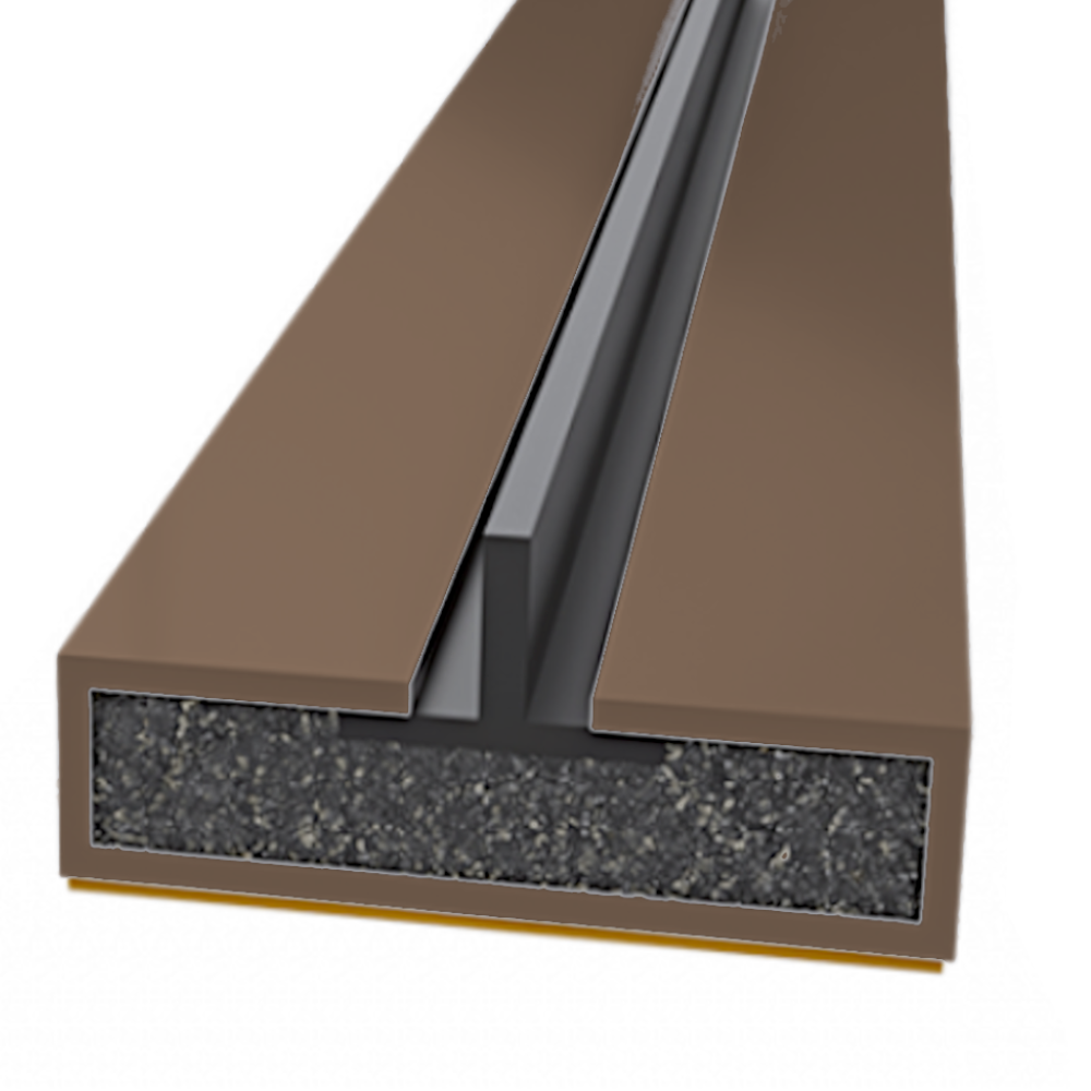 FIRESTOP Intumescent Strip 2.1m x 4mm Fire & Smoke Single Fin Seal 20mm 1 Hour FS1616 - Brown