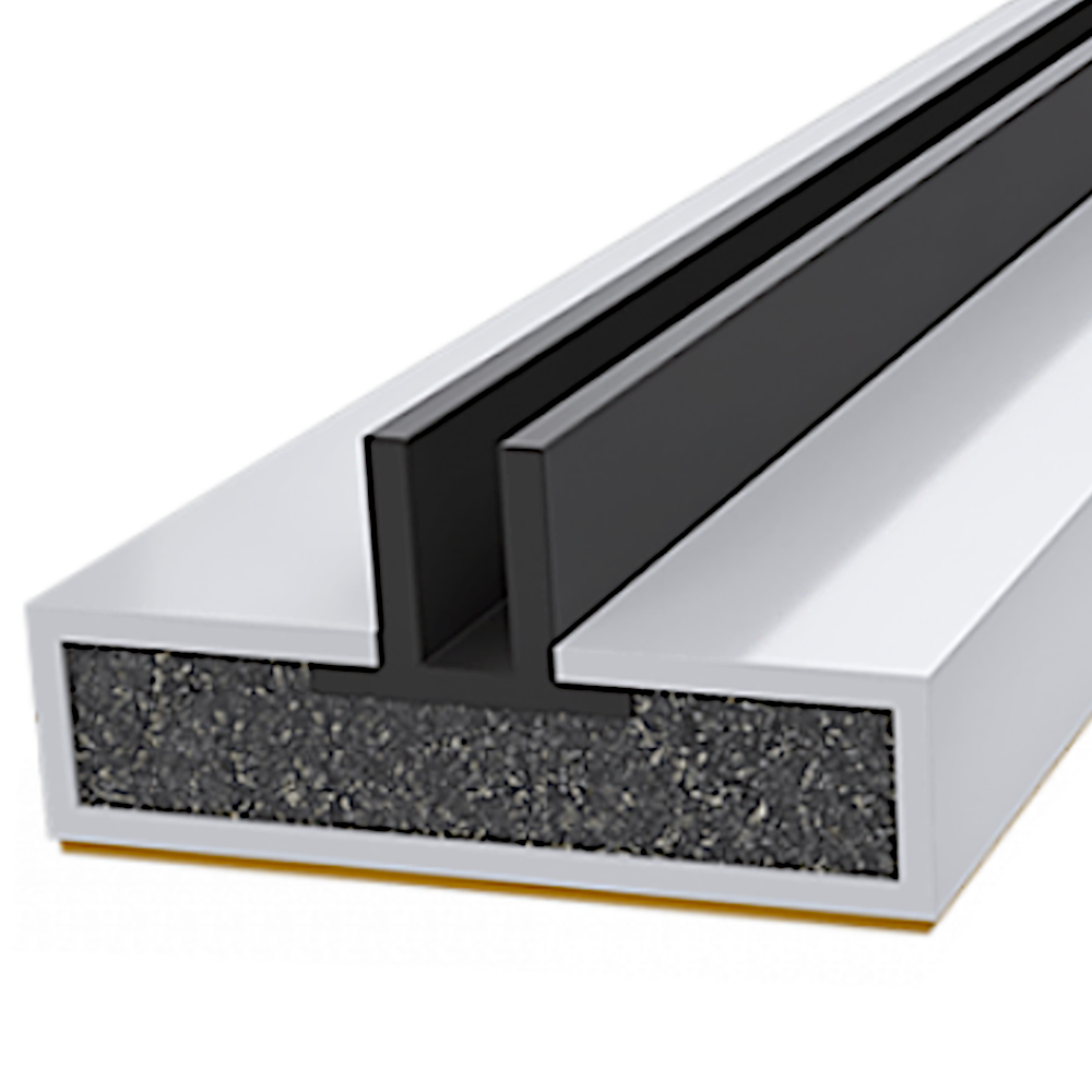 FIRESTOP Intumescent Strip 2.1m x 4mm Fire & Smoke Double Fin Seal 20mm 1 Hour FS1633 - White