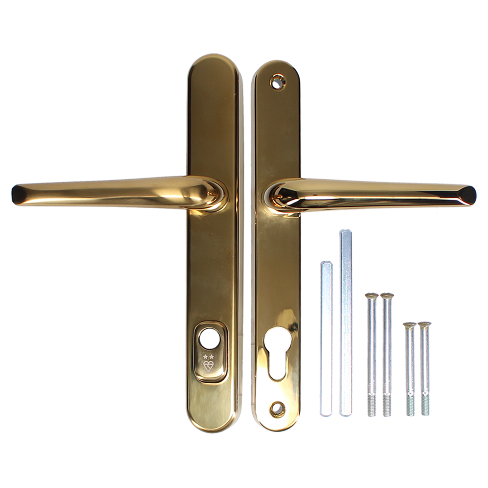 DYNAMIC TS007 2 Star Lever/Lever Security Door Handle Dark - Gold