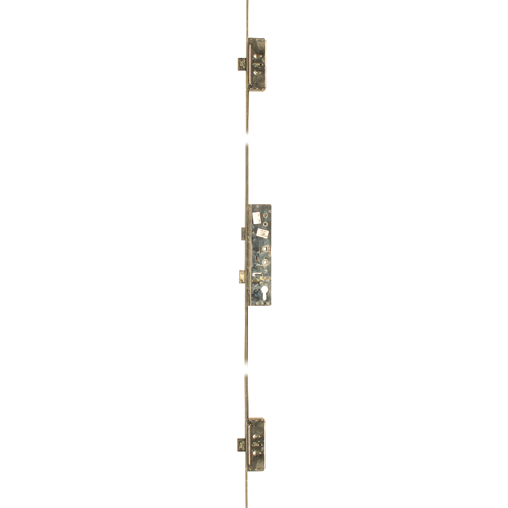LOCKMASTER Lever Operated Latch & Deadbolt Twin Spindle - 2 Dead Bolt