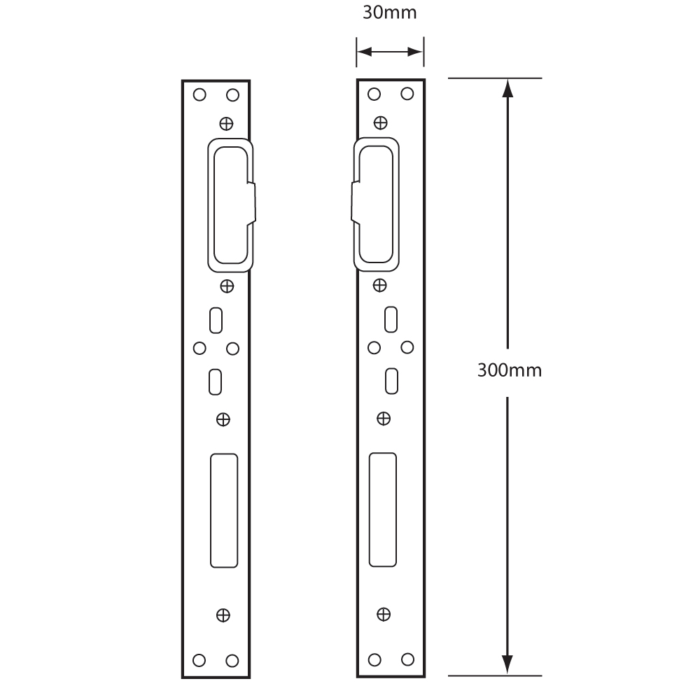 LOCKMASTER 1 Hook & 1 Roller Anti-Lift Keeps