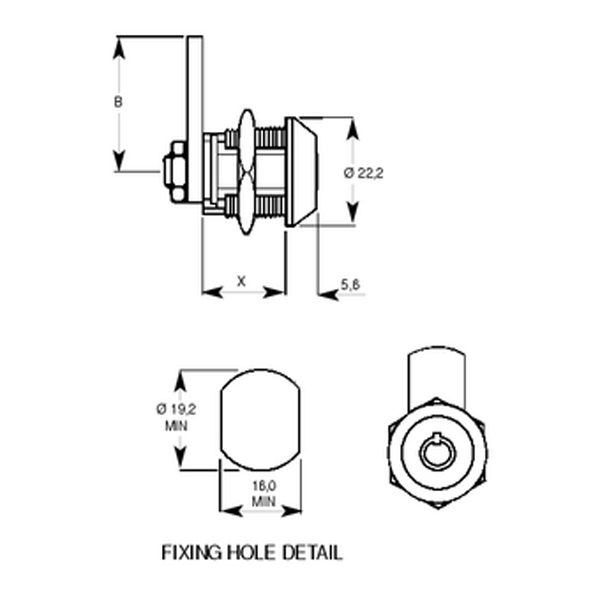 L&F 4303 & 4314 Radial Pin Nut Fix Camlock