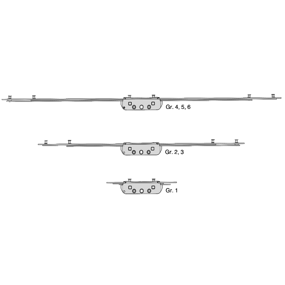 MACO GR RAIL Twin Espag Rod 22mm