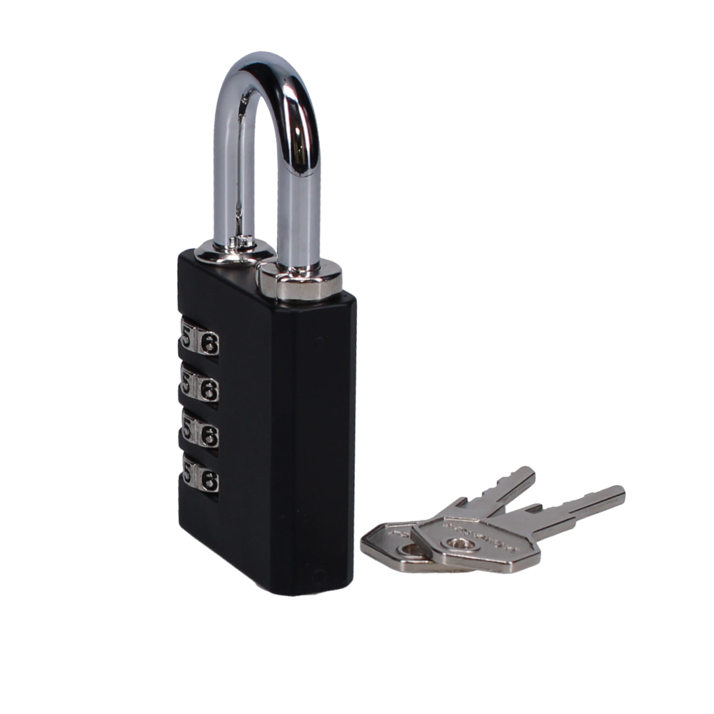 MASTER LOCK 7641EURDBLK 40mm Indoor 4 Wheel Combination Lock c/w Override Key
