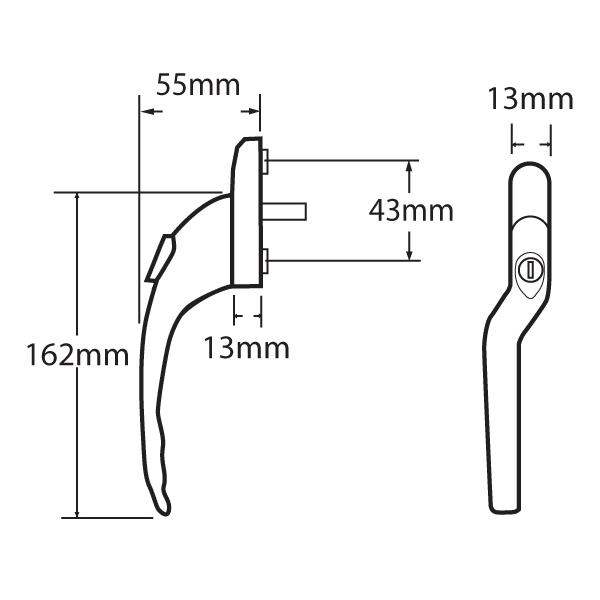 MILA ProLinea Offset Espag Handle