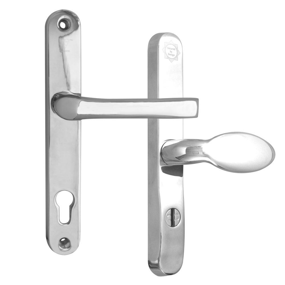 MILA Pro Secure PAS24 2 Star 240mm Lever/Pad Door Furniture 92/62 Centres