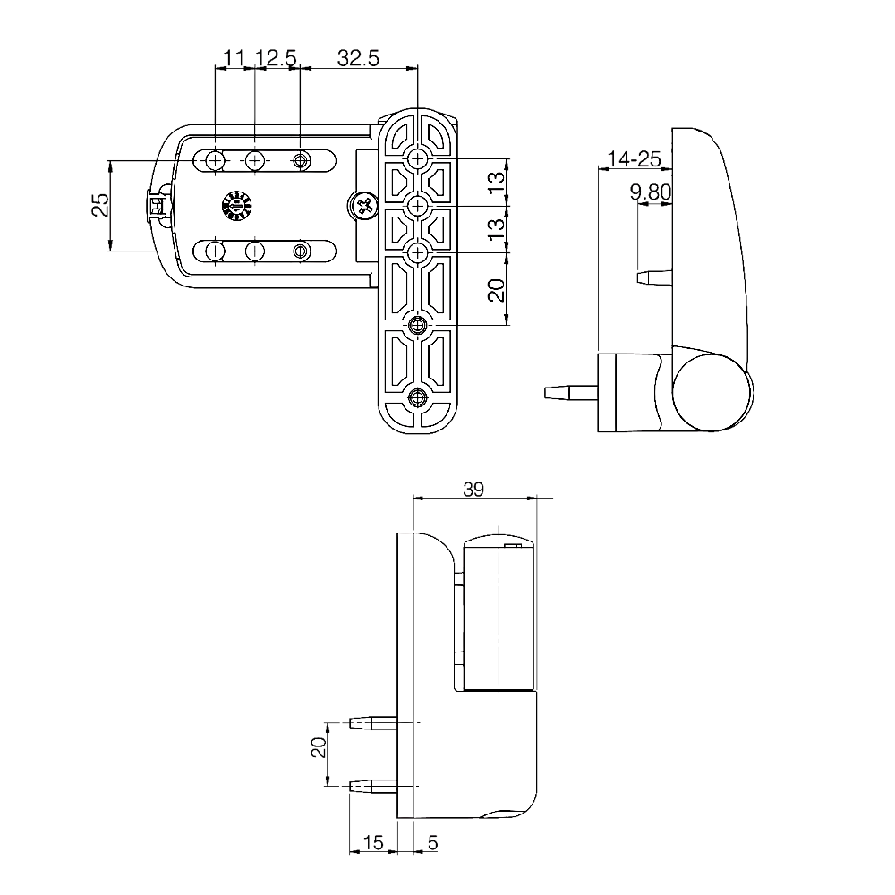 MILA Ideal Flag Hinge 85mm