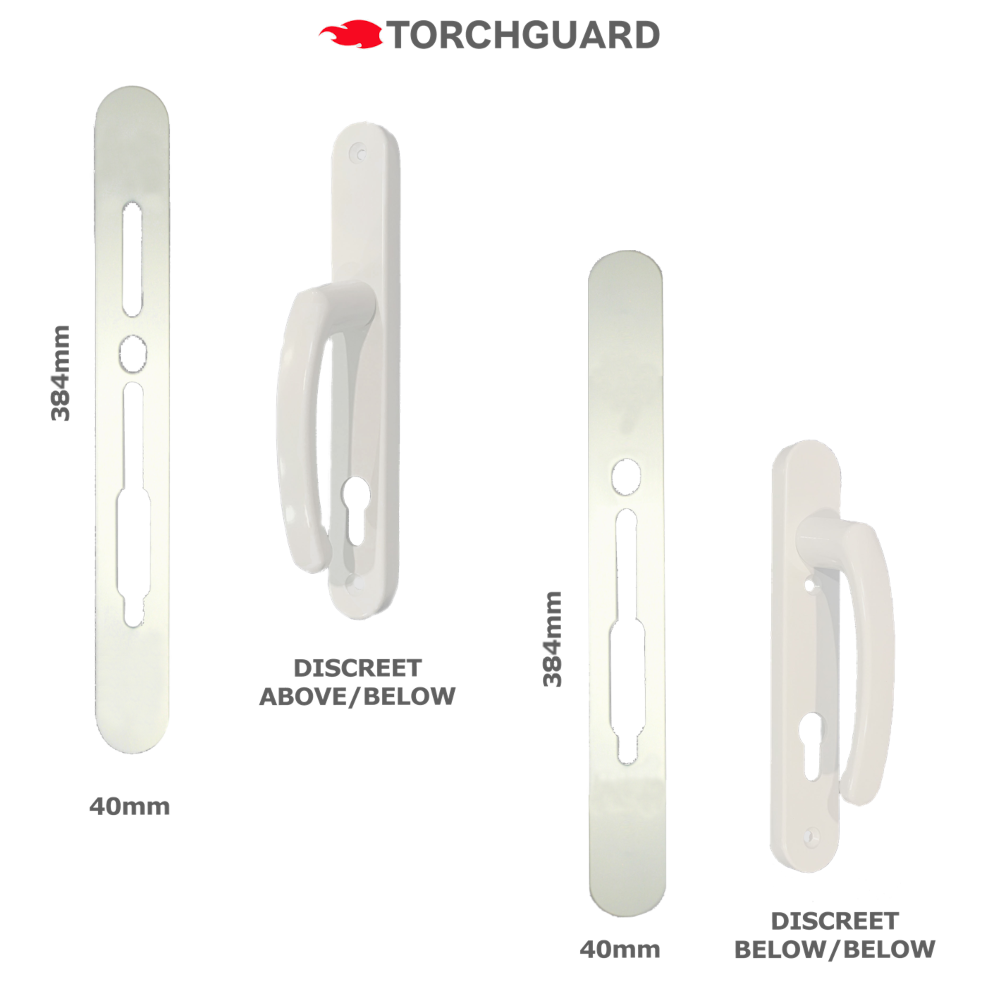 SASHSTOP Torchguard Door Handle Protector Discreet XL 384mm x 40mm