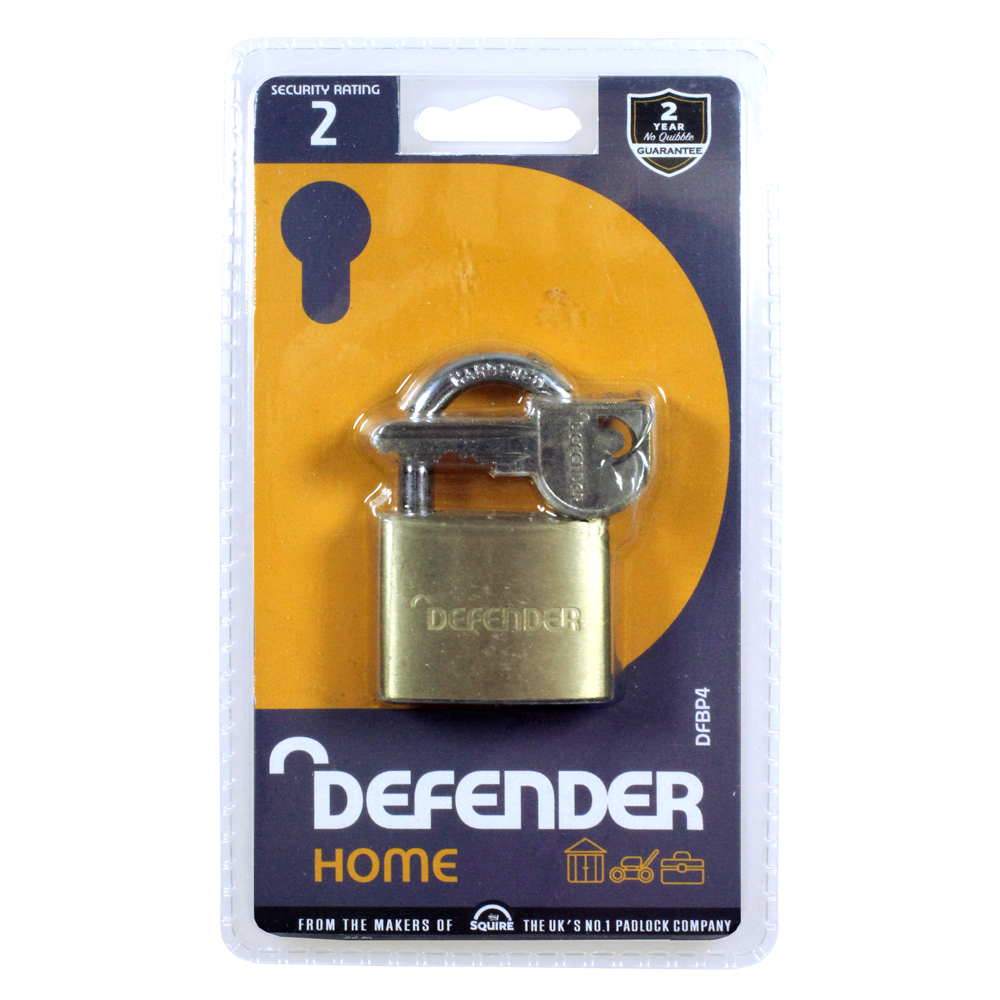 DEFENDER Brass Open Shackle Padlock
