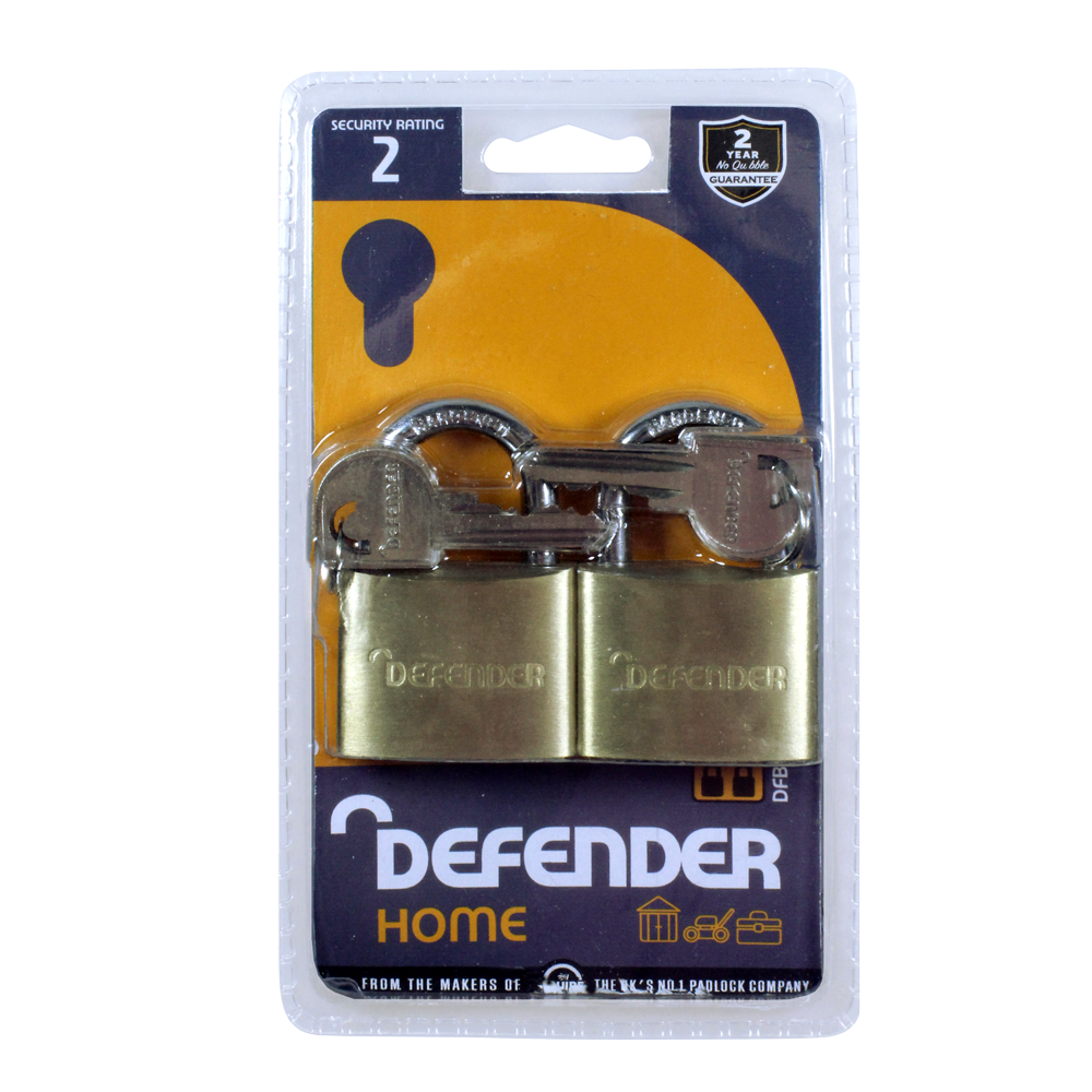 DEFENDER Brass Open Shackle Padlock