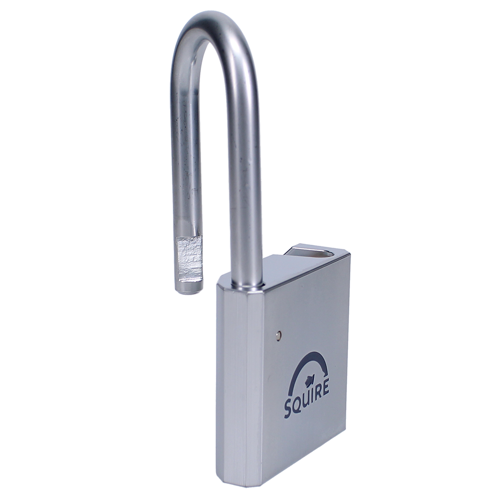 SQUIRE HEB50 Open Shackle Padlock Body To Accept 40mm (30/10) Half Euro Cylinder