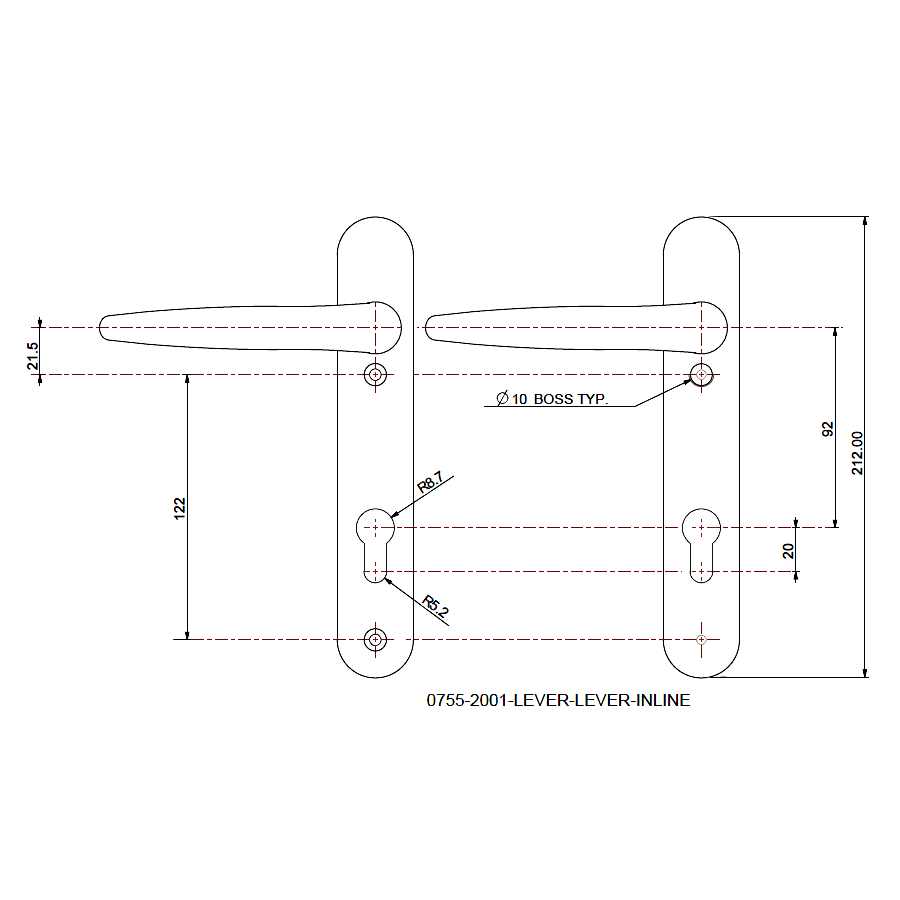 TROJAN Sparta Composite Lever Inline