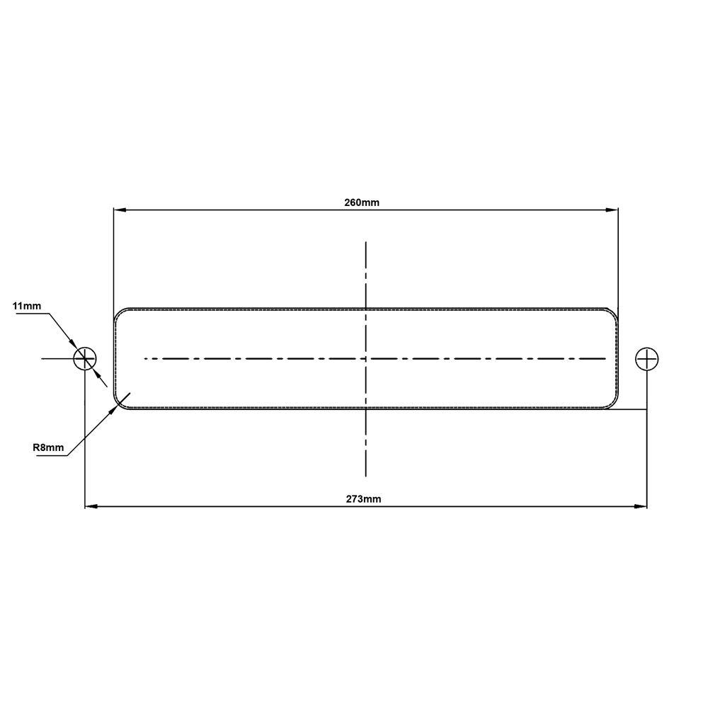 Trojan 38mm - 78mm Letter Plate