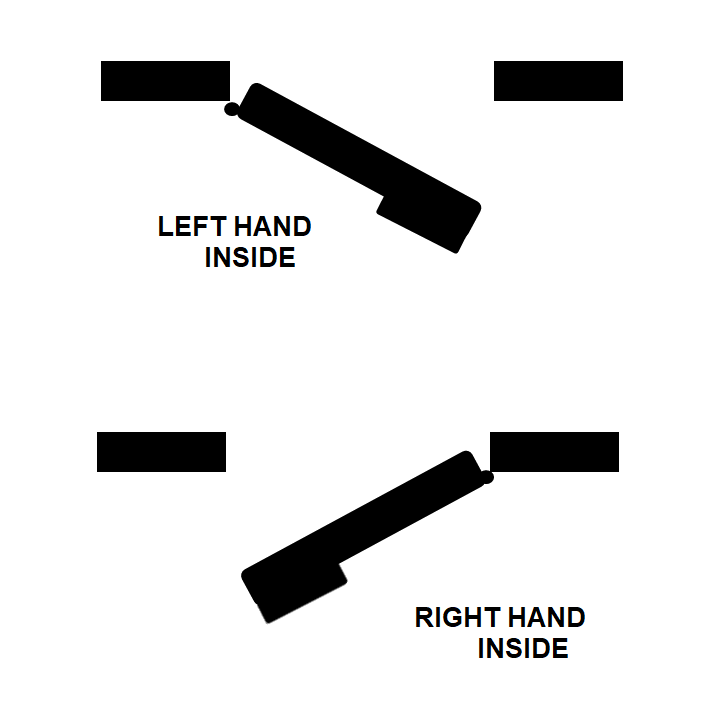 UNION 1439 3 Lever Double Handed Rimlock